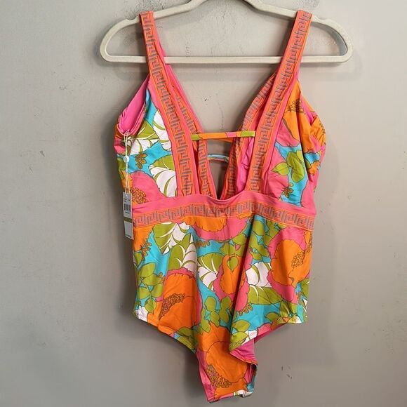 Trina Turk Playa De Flor One-piece Swimsuit 14 - Picture 6 of 10